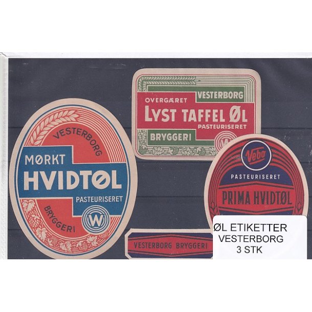 l Etiketter - Vesterborg 3 Stk.