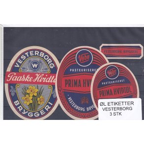 l Etiketter - Vesterborg 3 Stk.