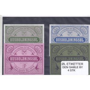 l Etiketter - Den Gamle By - 4 Stk.