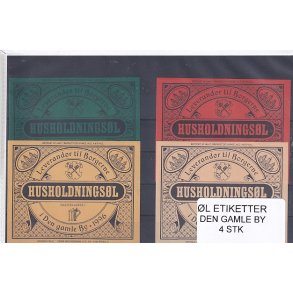 l Etiketter - Den Gamle By - 4 Stk.