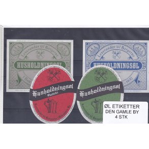 l Etiketter - Den Gamle By - 4 Stk.