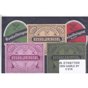 l Etiketter - Den Gamle By - 5 Stk.