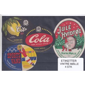 Etiketter - Vintre Mlle - 4 Stk.