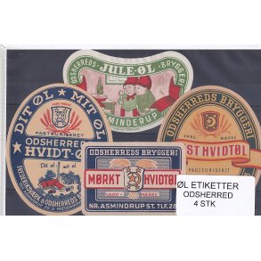  l Etiketter - Odsherred - 4 Stk.