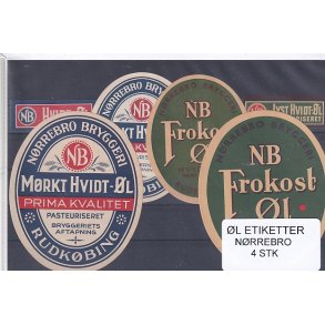 l Etiketter - Nrrebro  4 Stk.