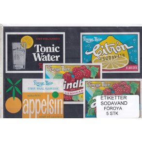Etiketter - Sodavand - Froya - 5 Stk.
