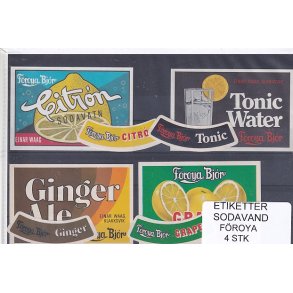 Etiketter - Sodavand - Froya - 4 Stk.