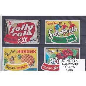 Etiketter - Sodavand - Froya - 4 Stk.