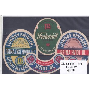 l Etiketter - Lundby  4 Stk.