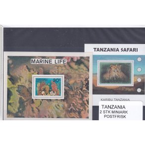 Tanzania - 2 Stk. Miniark - Postfrisk