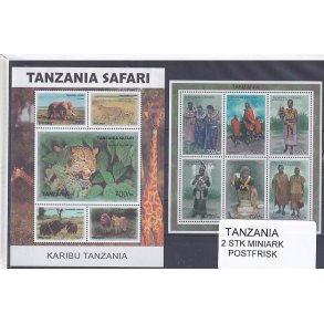 Tanzania - 2 Stk. Miniark - Postfrisk