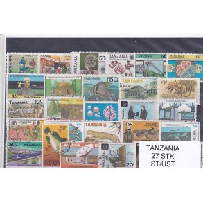 Tanzania - 27 Stk.  - Stemplet/Ustemplet