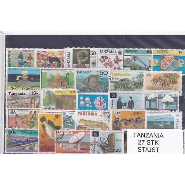 Tanzania - 27 Stk.  - Stemplet/Ustemplet