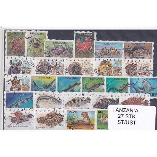 Tanzania - 27 Stk.  - Stemplet/Ustemplet