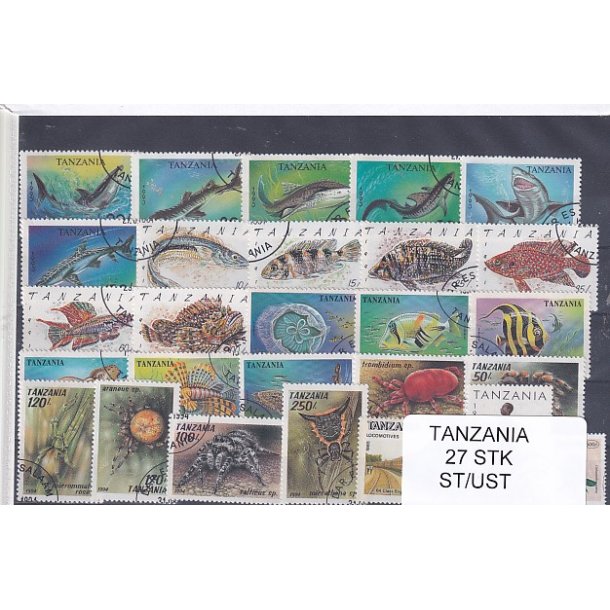 Tanzania - 27 Stk.  - Stemplet/Ustemplet