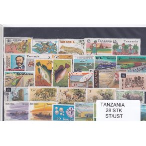 Tanzania - 28 Stk.  - Stemplet/Ustemplet