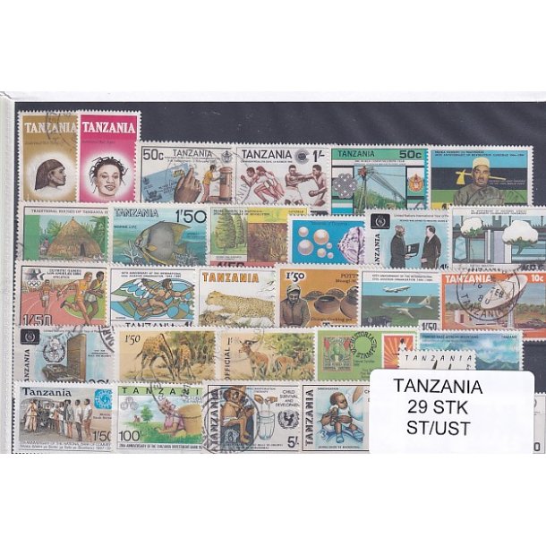 Tanzania - 29 Stk.  - Stemplet/Ustemplet