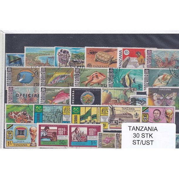 Tanzania - 30 Stk.  - Stemplet/Ustemplet
