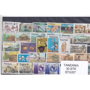 Tanzania - 30 Stk.  - Stemplet/Ustemplet