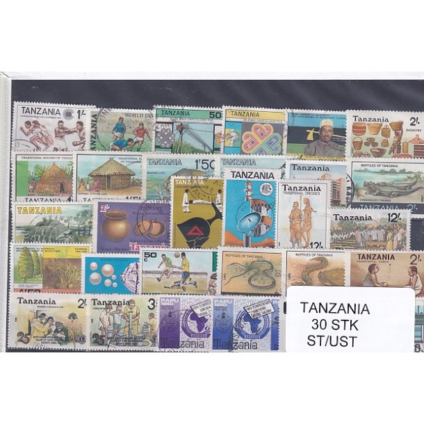 Tanzania - 30 Stk.  - Stemplet/Ustemplet