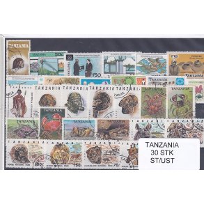 Tanzania - 30 Stk.  - Stemplet/Ustemplet