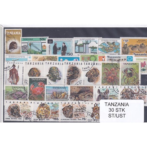Tanzania - 30 Stk.  - Stemplet/Ustemplet