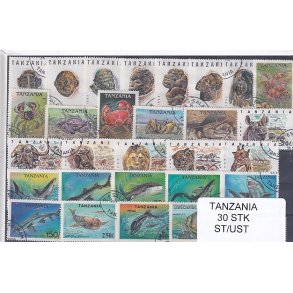 Tanzania - 30 Stk.  - Stemplet/Ustemplet