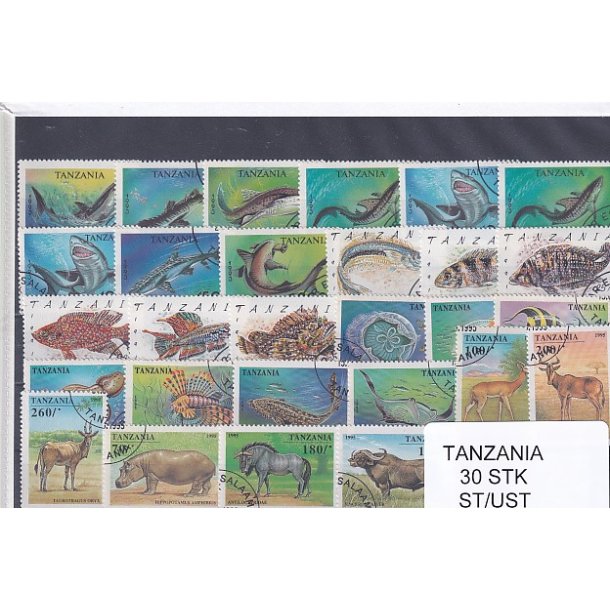 Tanzania - 30 Stk.  - Stemplet/Ustemplet