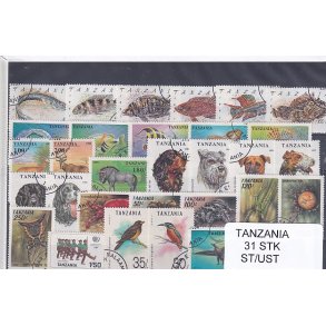 Tanzania - 31 Stk.  - Stemplet/Ustemplet