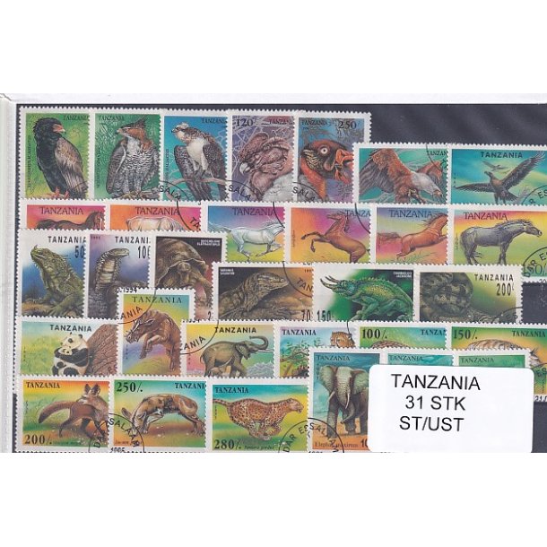 Tanzania - 31 Stk.  - Stemplet/Ustemplet