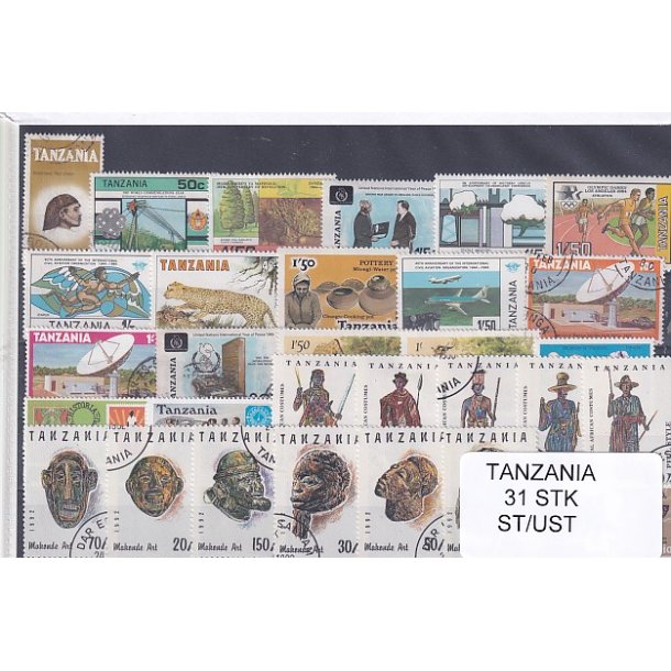 Tanzania - 31 Stk.  - Stemplet/Ustemplet