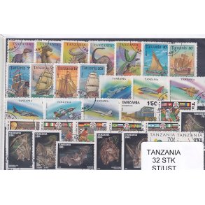 Tanzania - 32 Stk.  - Stemplet/Ustemplet