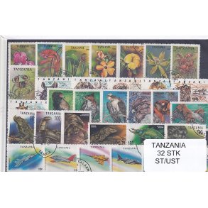 Tanzania - 32 Stk.  - Stemplet/Ustemplet