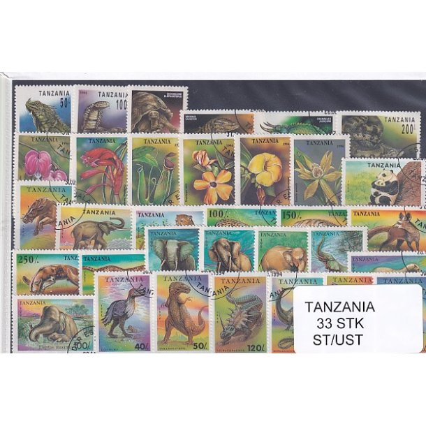Tanzania - 33 Stk.  - Stemplet/Ustemplet