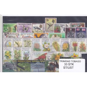 Trinidad Tobago Samling  33 Stk. Stemplet/Ustemplet