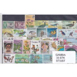 Gambia 33 Stk.  - Stemplet/Ustemplet