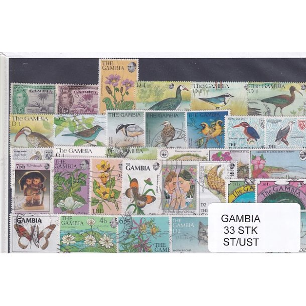 Gambia 33 Stk.  - Stemplet/Ustemplet