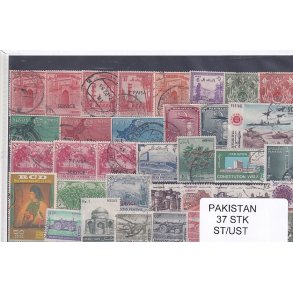Pakistan Samling - 37 Stk. Stemplet/Ustemplet