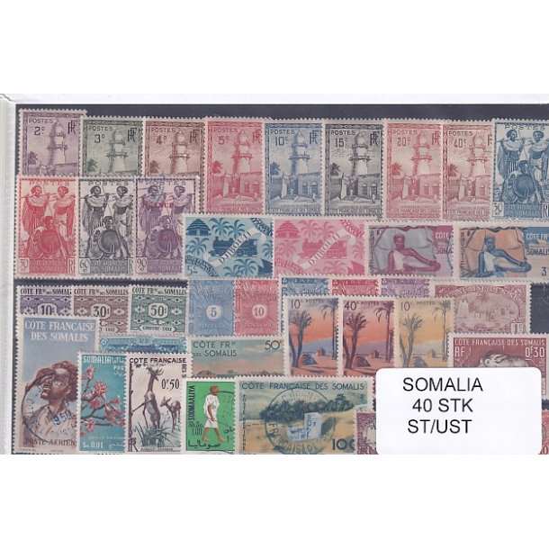 Somalia - 40 Stk.  - Stemplet/Ustemplet
