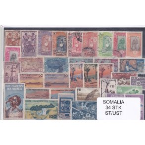 Somalia - 34 Stk.  - Stemplet/Ustemplet