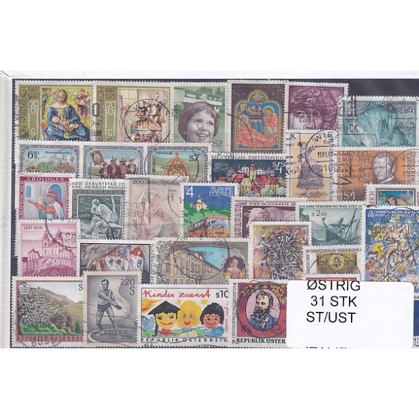 strig Samliong - 31 Stk. Stemplet/Ustemplet