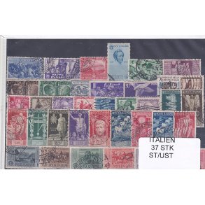 Italien Samling - 37 Stk. Stemplet/Ustemplet