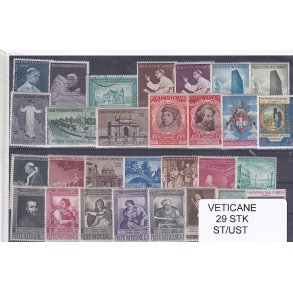 Vatikanet Samling - 29 Stk. Stemplet/Ustemplet