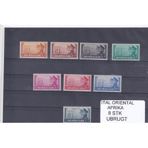 Ital. Orintal Afrika - 8 Stk. Ubrugt