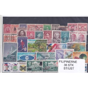 Philipinerne Samling 36 Stk. Stemplet/Ustemplet