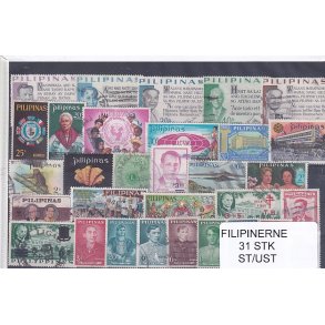 Philipinerne Samling 31 Stk. Stemplet/Ustemplet