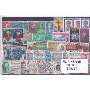 Philipinerne Samling 30 Stk. Stemplet/Ustemplet