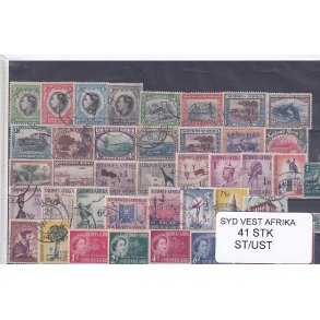 Sydvest Afrika Samling - 41 Stk. forskellige Stemplet/Ustemplet