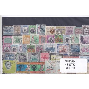Sudan Samling - 43 Stk. Stenplet/Ustemplet.