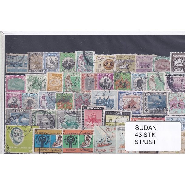 Sudan Samling - 43 Stk. Stenplet/Ustemplet.